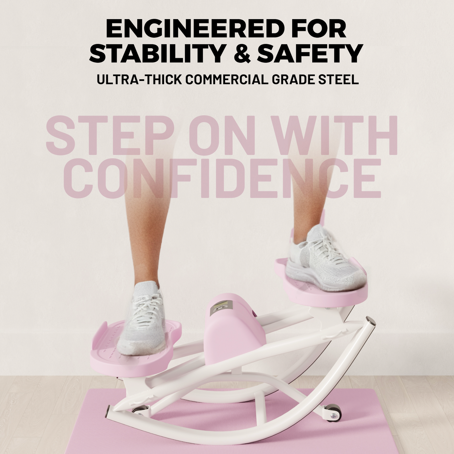 Smilure RockStep Pro – Compact Full-Body Home Fitness Stepper